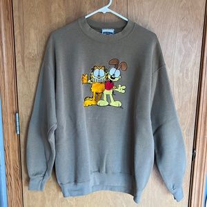 Vintage Garfield and Odie Crewneck